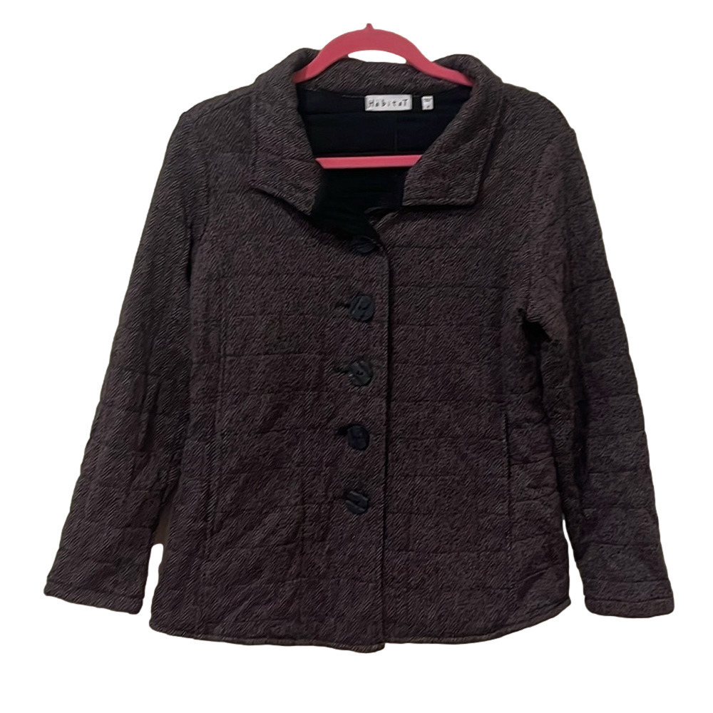Habitat brown quilted jacket, small 🔵